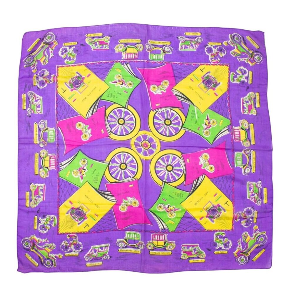 Vintage Scarf Collector Buggy Car